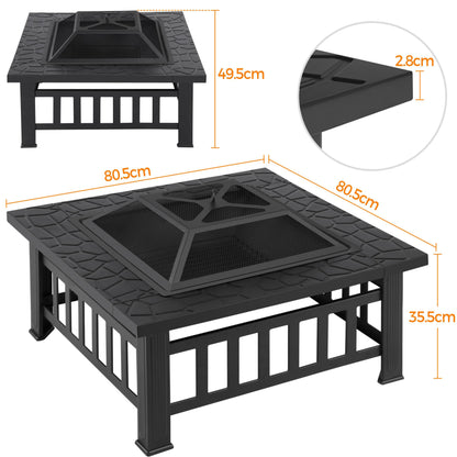 - Yaheetech 3 in 1 Fire Pit for Garden & Outdoor Patio Heater (with Lid).