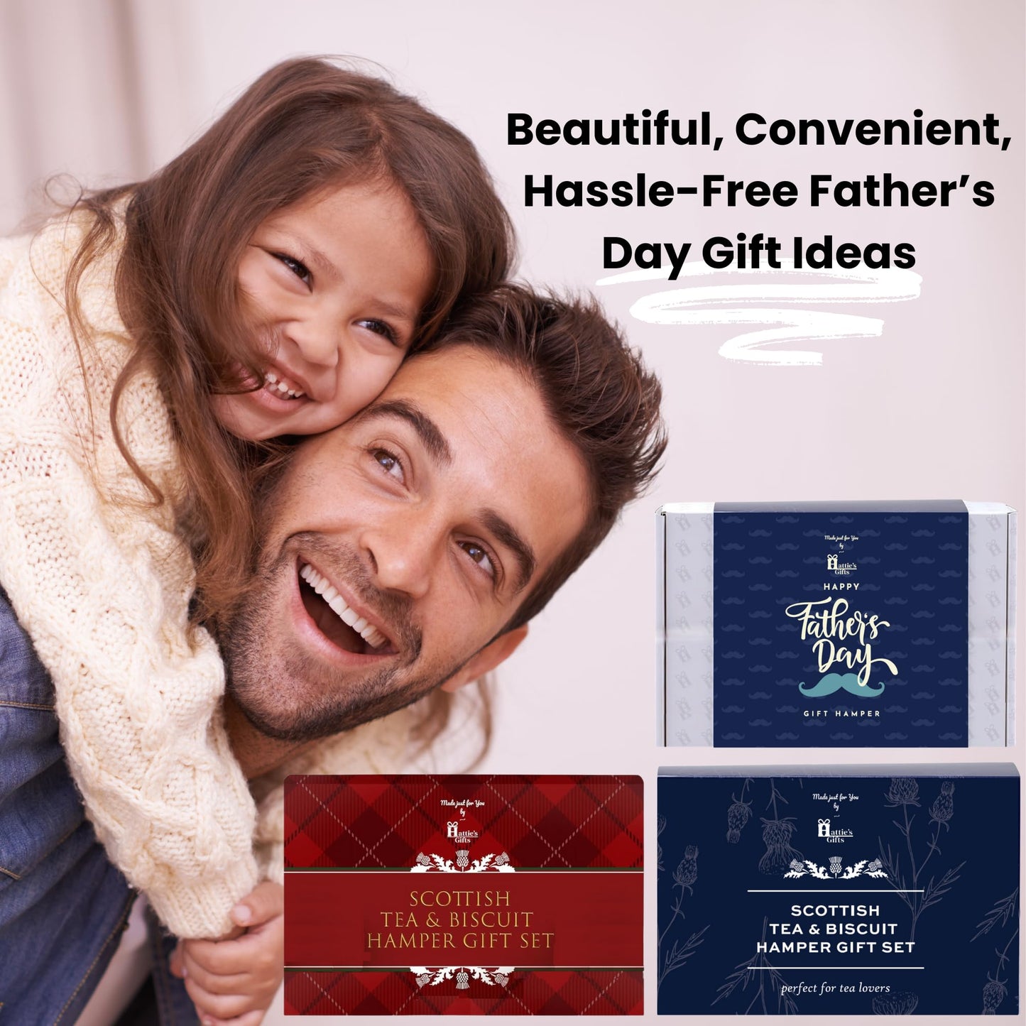 - Hattie's Gifts Father's Day Hamper | Afternoon Tea Hamper For Dads -