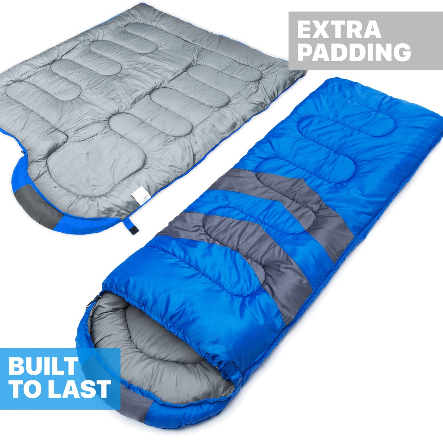 - MalloMe Sleeping Bags for Adults & Kids Sleeping Bag 3-4 Season -