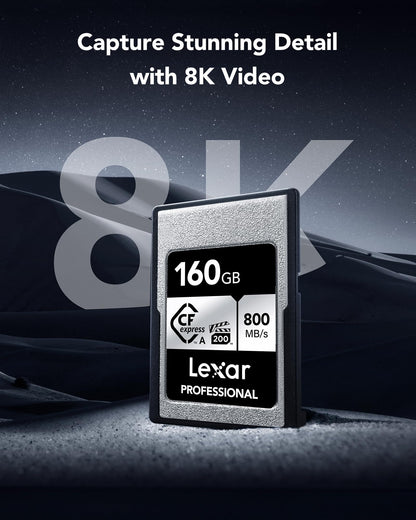 - Lexar Professional SILVER Series CFexpress Type A Card | 160GB -