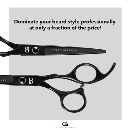Copenhagen Grooming Beard Scissors - Beard and Moustache Scissors for Men Beard Grooming Scissors