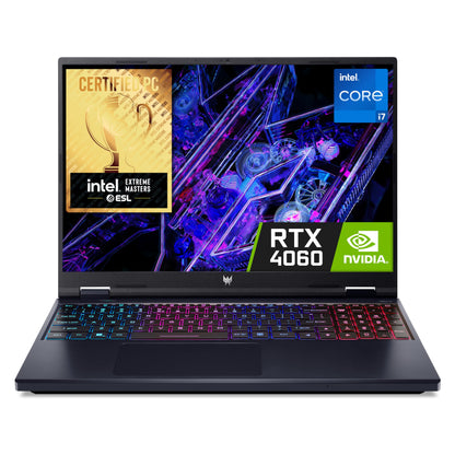 Acer Predator Helios Neo 16 PHN16-72 Gaming Laptop - Intel Core i7-14650HX, 16GB, 1TB SSD, NVIDIA GeForce RTX 4060 8G, 16" WQXGA IPS 165Hz, Windows 11, Black