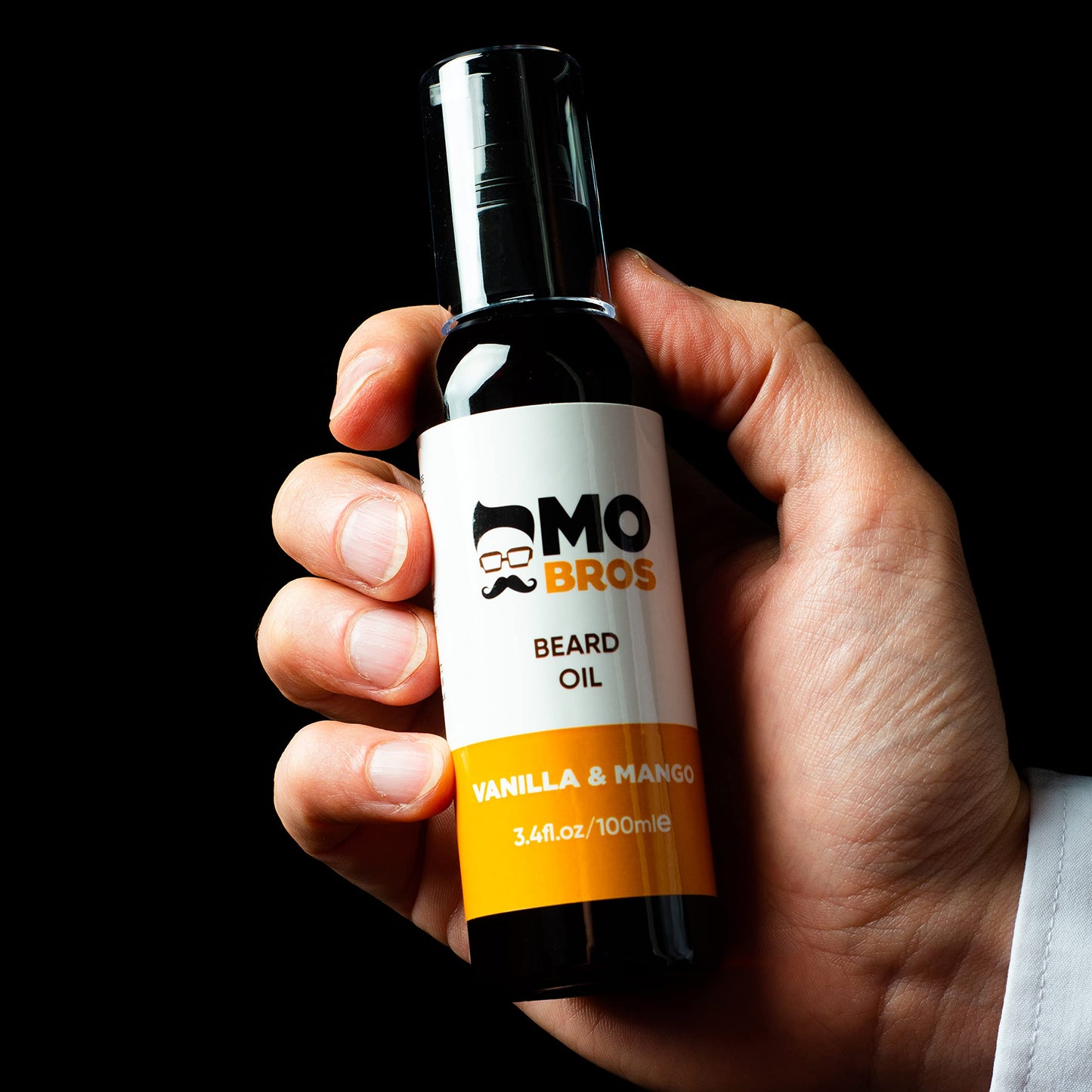 Beard Oil 100ml | Vanilla & Mango | Beard Care for Men | Softens, Hydrate & Conditions Facial Hair | Promotes Growth, Reduces Dryness & Itching