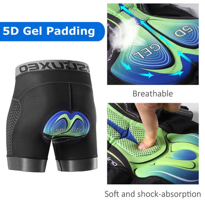 - Lixada Men's Cycling Underwear | Padded 5D Gel Padded Bike Shorts | Quick Dry -