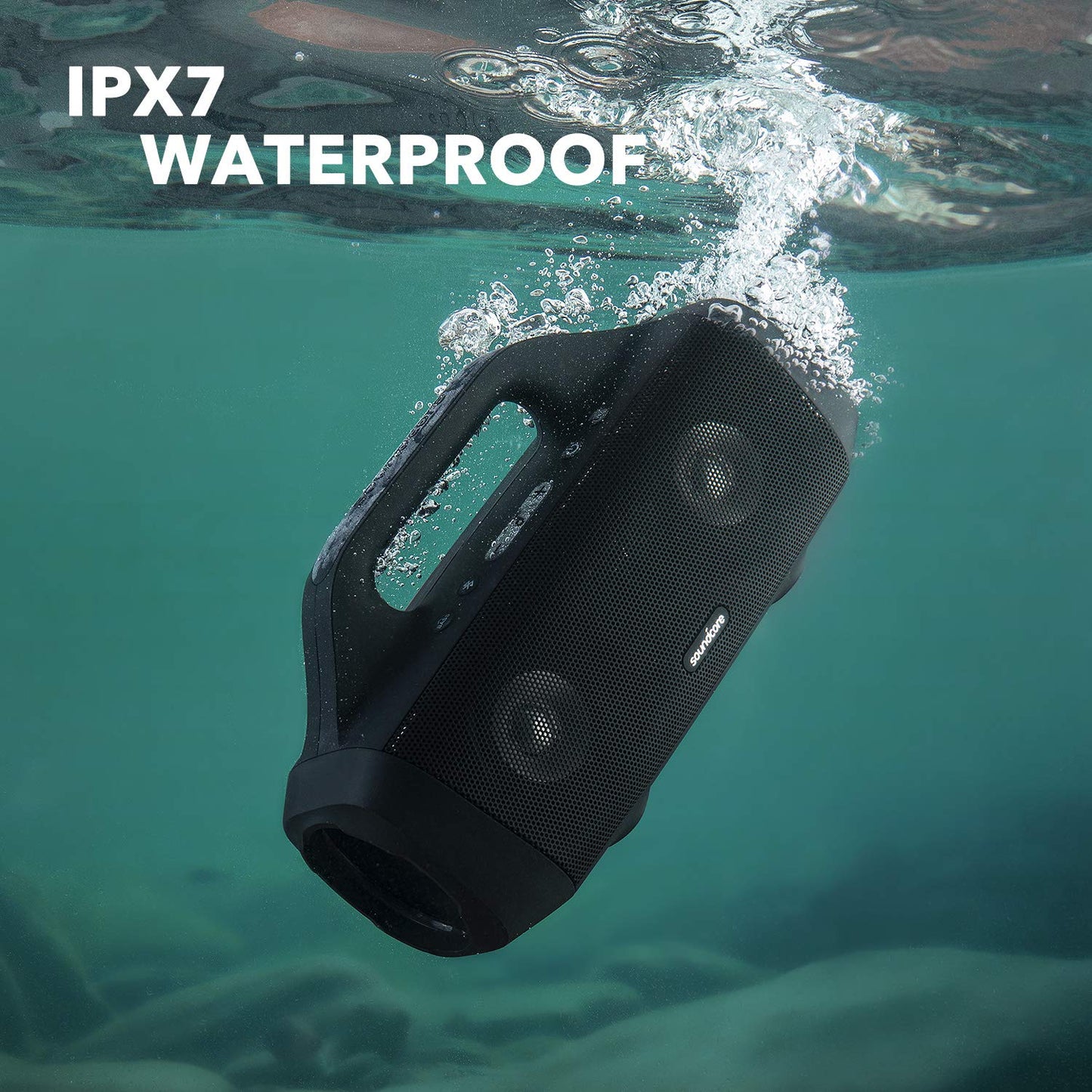 - Soundcore Anker Motion Boom: Portable Bluetooth Speaker | Titanium Drivers | BassUp | IPX7 Waterproof -