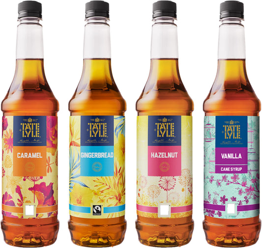 - Tate & Lyle | Pure Cane Syrups | Custom Case of 4 Flavours of Your Choice -