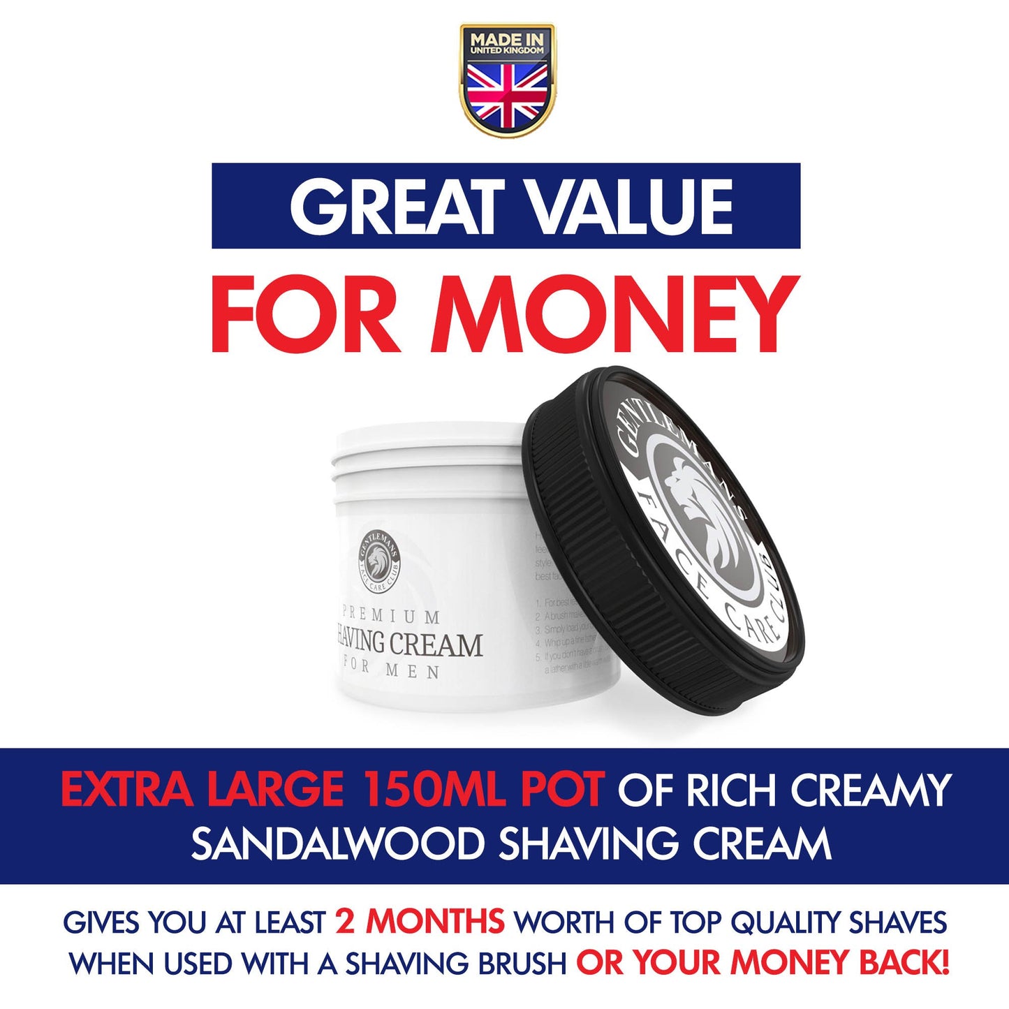 - Shaving Cream | Luxury Sandalwood Shave Cream From Gentlemans Face Care Club -