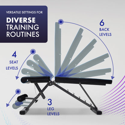 - Kayman Adjustable Weight Bench | Compact Workout Bench For Versatile Exercises -