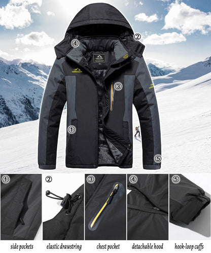 - TACVASEN Hiking Jackets | Waterproof Winter Jacket -