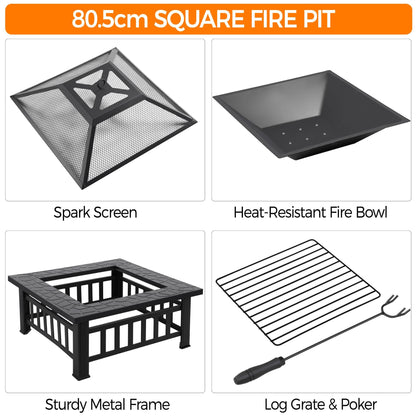 - Yaheetech 3 in 1 Fire Pit for Garden & Outdoor Patio Heater (with Lid).
