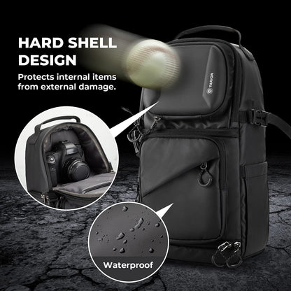 - TARION Camera Sling Bag | Waterproof Camera Travel Bag | For Photography | Black -