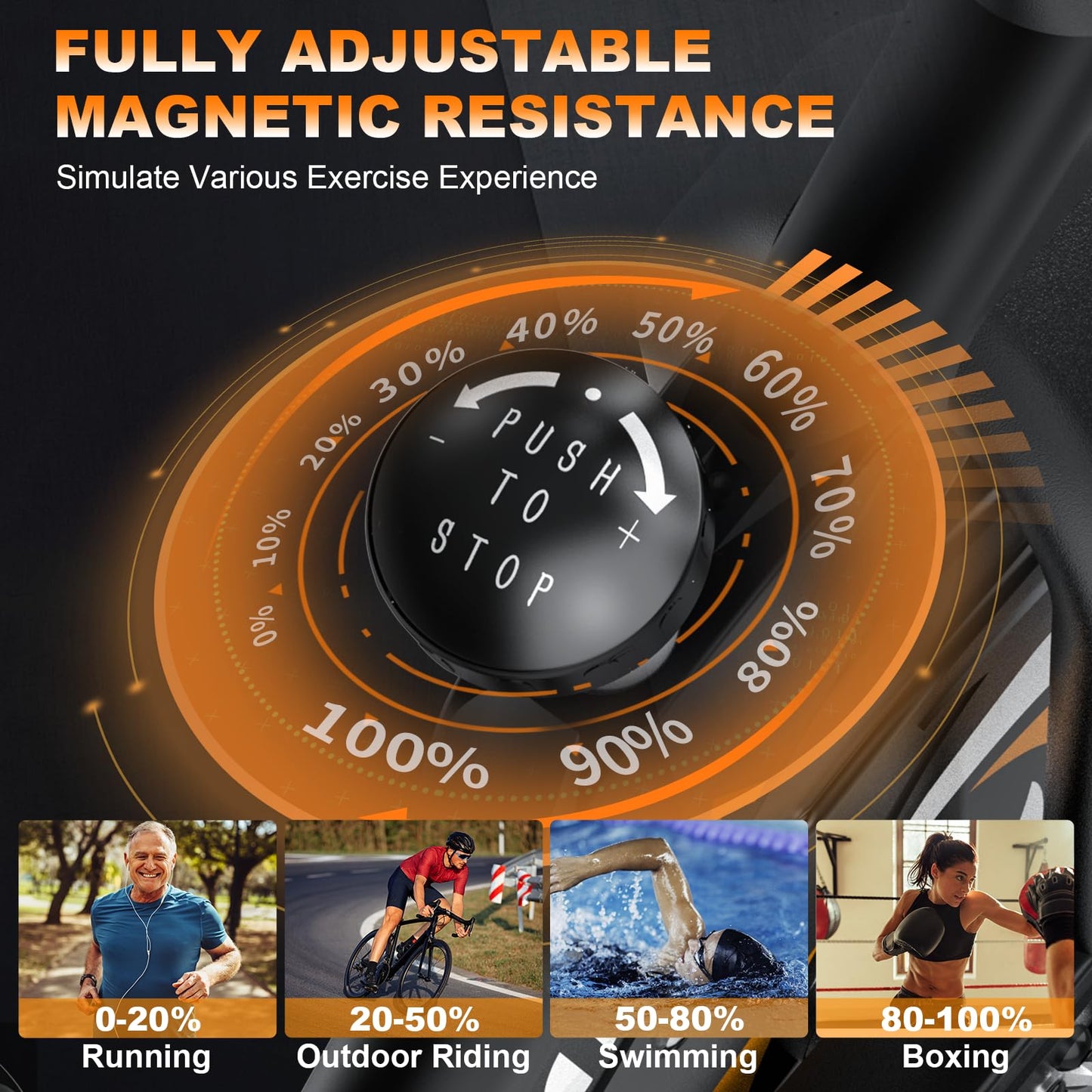 - Kitopa Exercise Bike for Home Use | Magnetic Resistance Stationary Indoor Cycling | Comfortable Seat Cushion | LCD Monitor -