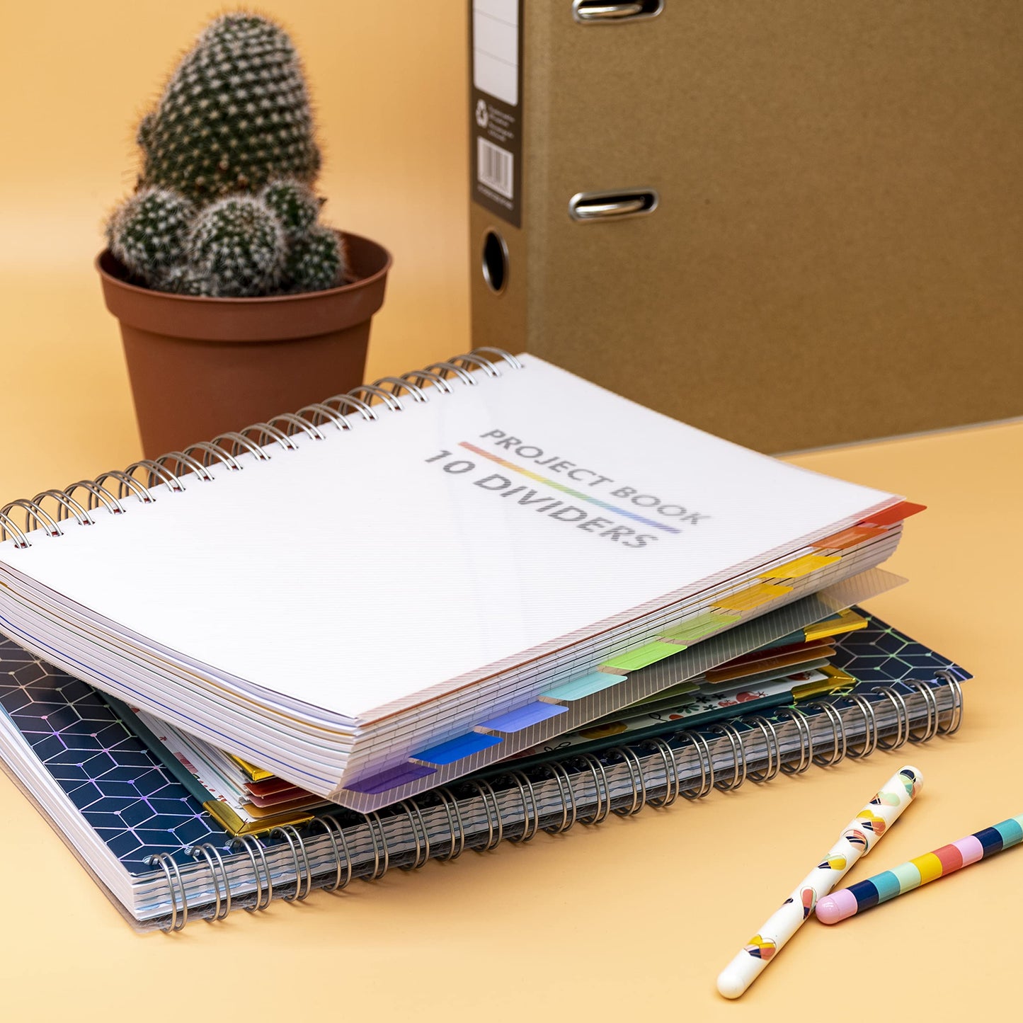 - Pukka Pad B5 Project Book | 10 Repositionable Dividers for Organization | 400 Perforated Pages of 80GSM Paper -