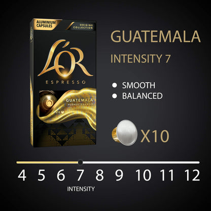 - L’OR Origins Espresso Coffee Variety Bundle – Nespresso®* Alluminium Capsules | 10 Packs of 10 pods -