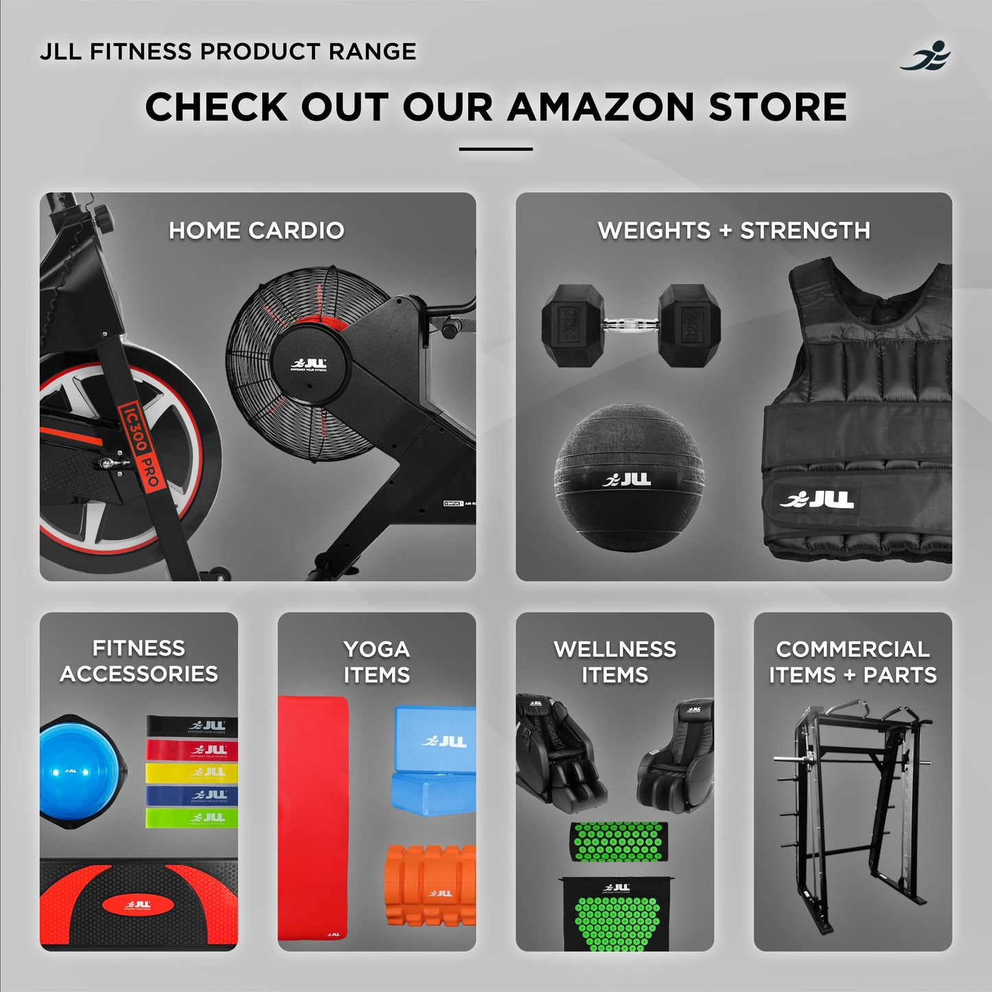 - JLL® Medicine Balls 1-10kg | Heavy Duty Rubber | Colour Coded Weights -