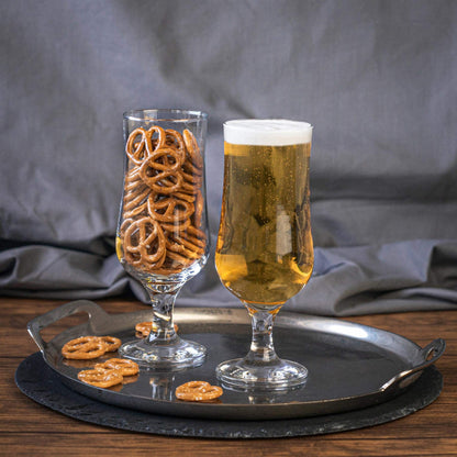 - LAV Nevakar Craft Beer Glasses - Small Tulip Shaped Lager Ale Cider Drinking Half Pint Glass -