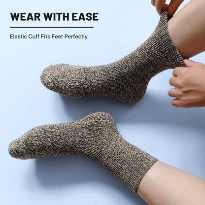 - SIMIYA Merino Wool Socks for Men | Winter Thick Hiking Socks | Thermal Breathable -