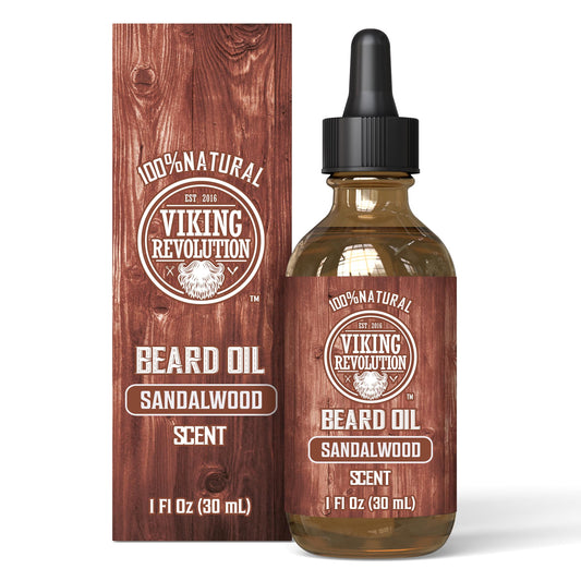 - Viking Revolution - Beard Oil - All Natural Variety Beard Oil For Men With Argan & Jojoba Oils -