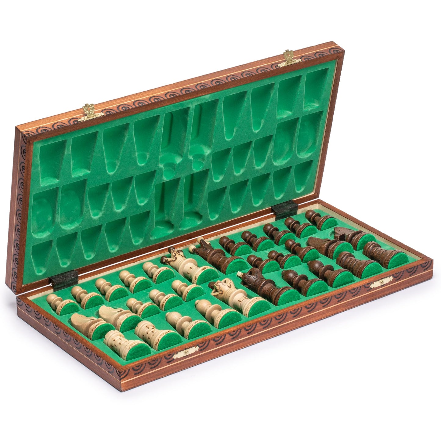 - Husaria International Folding Wooden Chess Game Set | Ambassador | 55-centimeter -