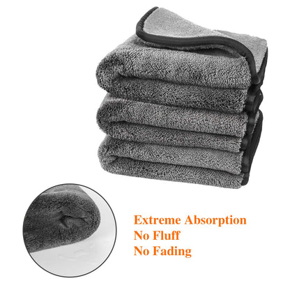 - GTF Microfibre Car Cleaning Cloths | Upgraded 1200gsm Ultra-Thick Car Drying Towel -