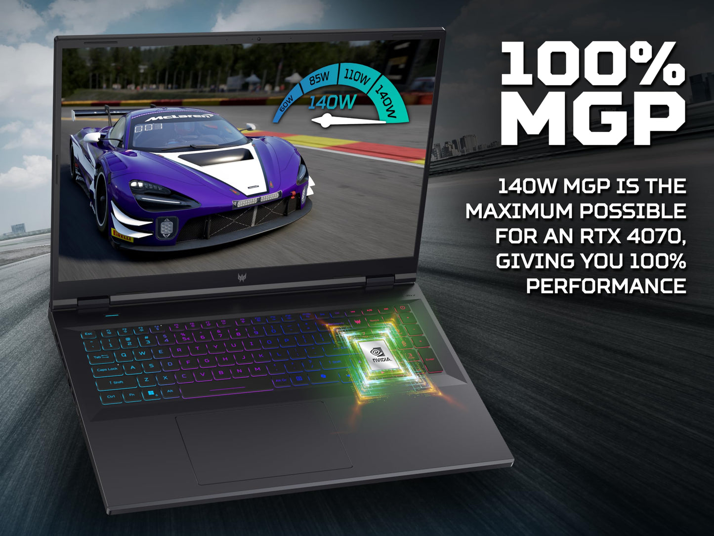 Acer Predator Helios Neo 18 PHN18-71 Gaming Laptop - Intel Core i7-14700HX, 16GB, 1TB SSD, NVIDIA GeForce RTX 4070 8G, 18" WQXGA IPS 165Hz, Windows 11, Black