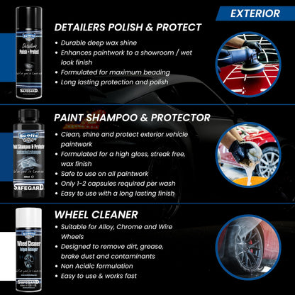 - Scotts Ultimate V6 Car Cleaning Kit | 15-Piece Professional Valeting Set for Interior & Exterior | Perfect Car Wash Gift Pack -