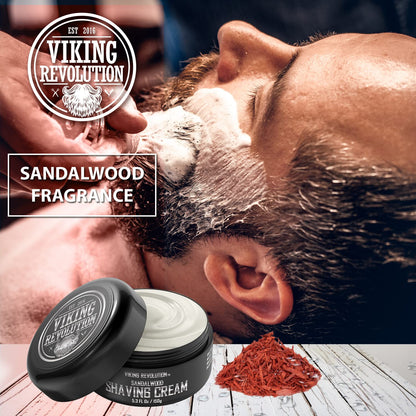 - Luxury Shaving Cream for Men | Sandalwood Scent | Soft, Smooth & Silky Shaving Soap -
