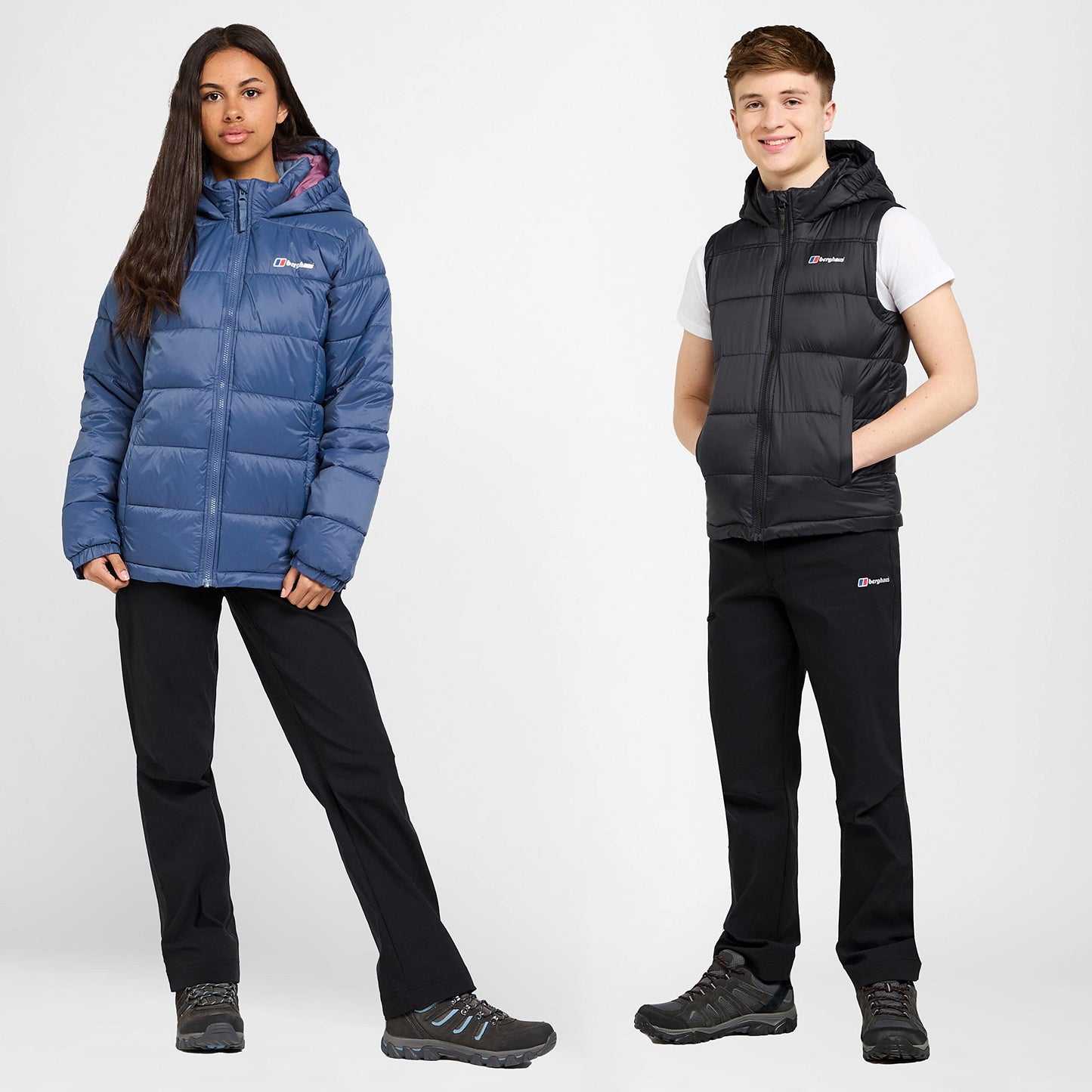 Berghaus Kids' Water Repellent Walking Trousers, Kids' Hiking Trousers, Outdoors Clothing, Black, Age 11-12