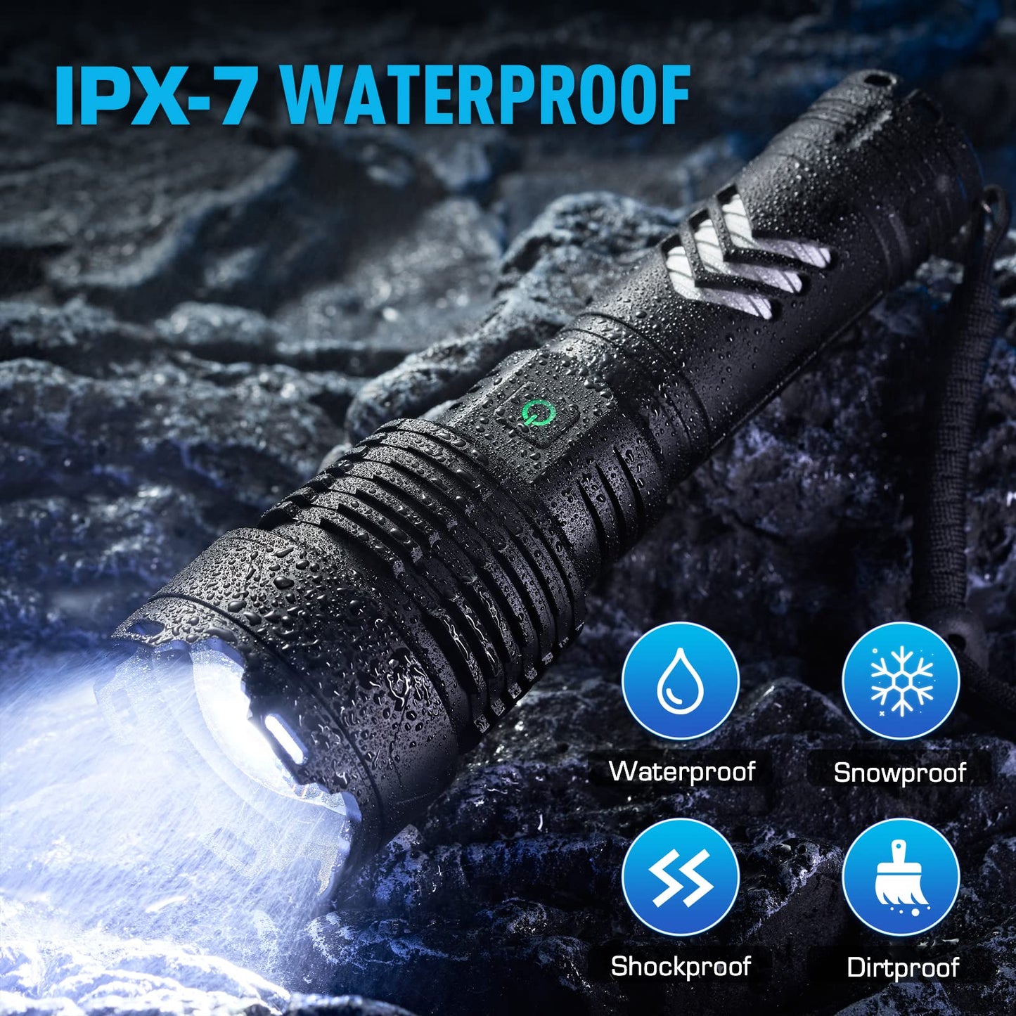 - Glarylight Torches 250000 High Lumens Rechargeable Flashlight | Led Torch 6 Modes Super Bright -
