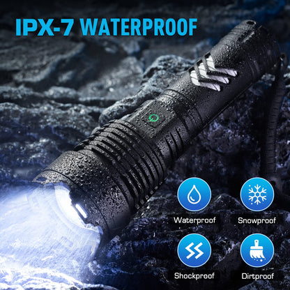 - Glarylight Torches 250000 High Lumens Rechargeable Flashlight | Led Torch 6 Modes Super Bright -