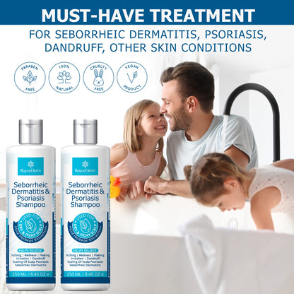 - Roycederm Seborrheic Dermatitis Shampoo | Psoriasis Shampoo | Dandruff Shampoo | Folliculitis Shampoo & Scalp psoriasis Treatment -