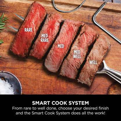 - Ninja Woodfire Pro Connect XL Electric BBQ Grill and Smoker | App Control | Digital Probe -