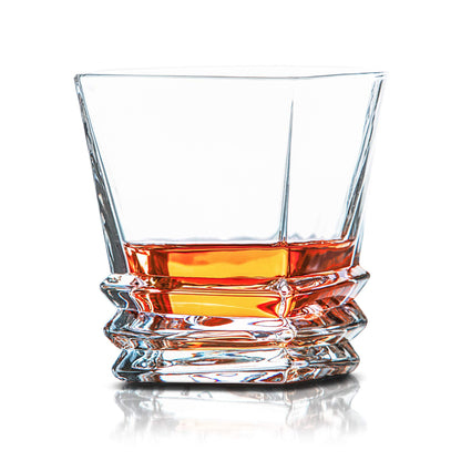 - Van Daemon Crystal Whisky Decanter (750ml) and Set of 4 Whiskey Glasses (300ml) -