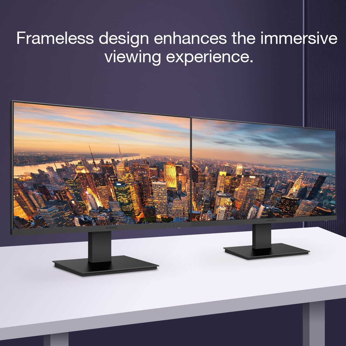- KOORUI 27 Inch FHD Monitor | Computer Monitor | (1080P, 75HZ, HDMI+VGA, 99% SRGB, 5ms Response, Eye Care) -