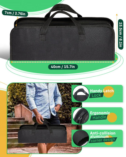 - Lulizar BBQ Tools Set | 7-in-1 | Storage Bag | Stainless Steel Grill Tool Set -