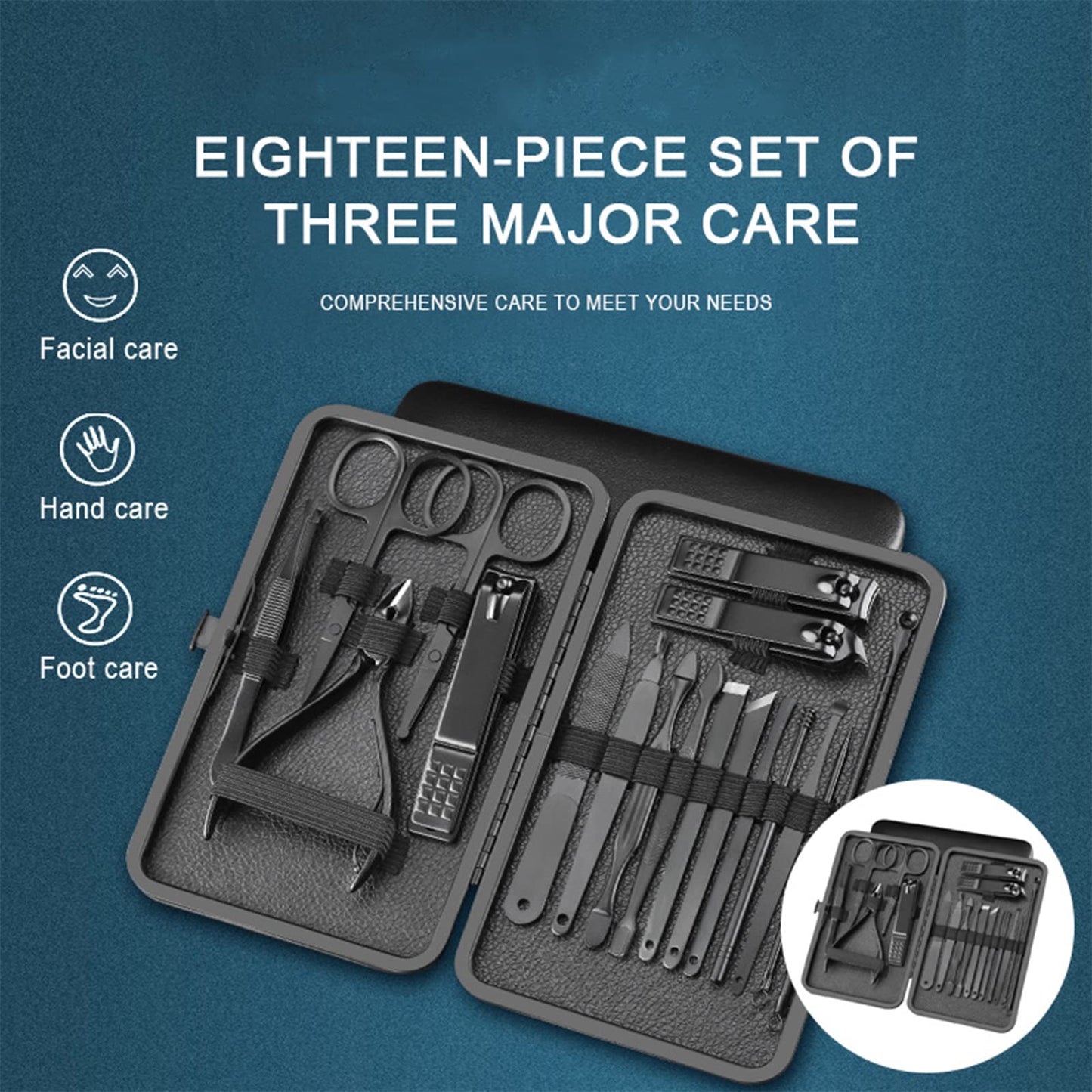 - Nail Clippers | Professional Manicure Set Nail Grooming Kit -