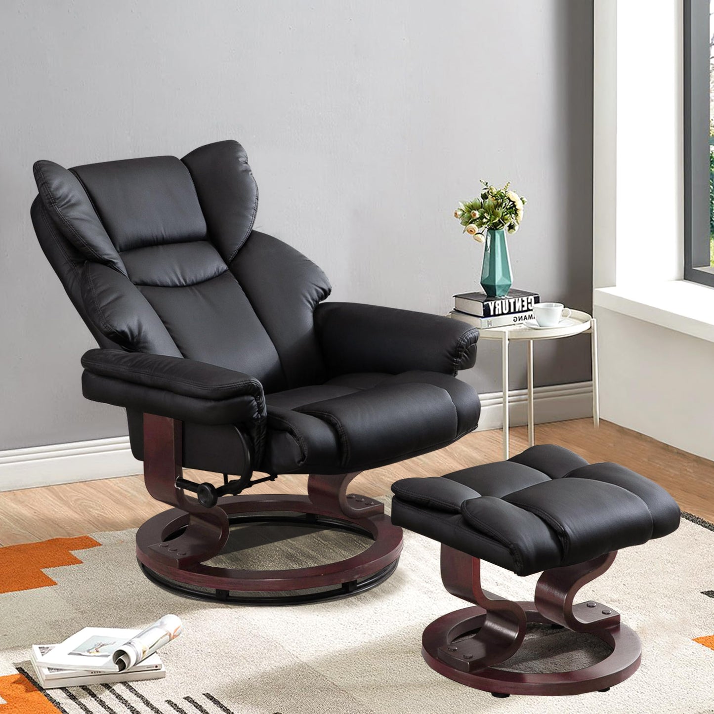 - Recliner Chair With footstool | Recliner Armchair | Up to 160kg Weight Capacity -