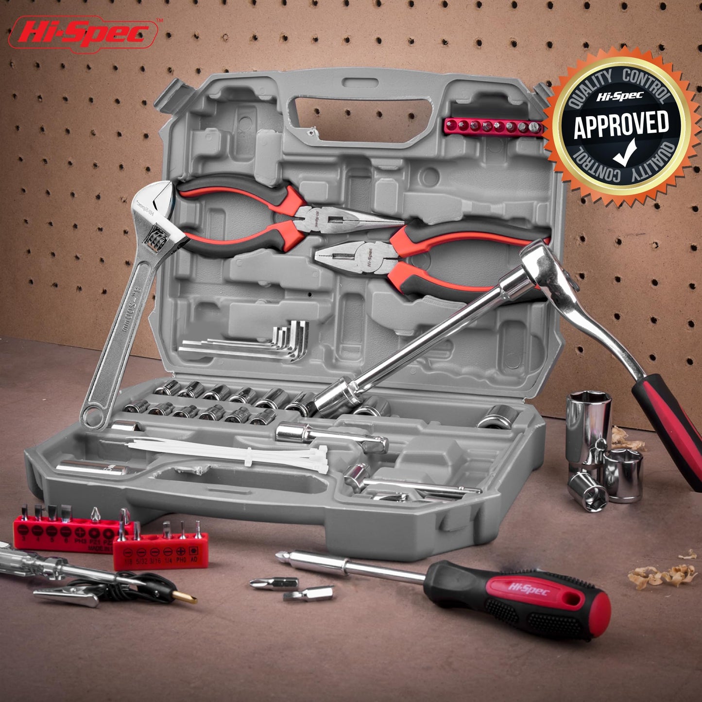 - Hi-Spec 67pc Car Tool Kit & Home DIY Mechanic Tools Set -