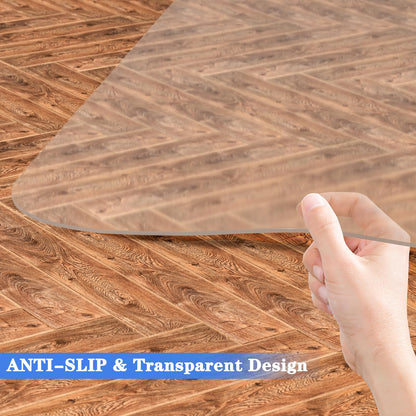 - WASJOYE Chair Mat for Hard Floor Office Chair Mat Desks Mats Large 90 * 120cm,Transparent Clear PVC Floor Protector