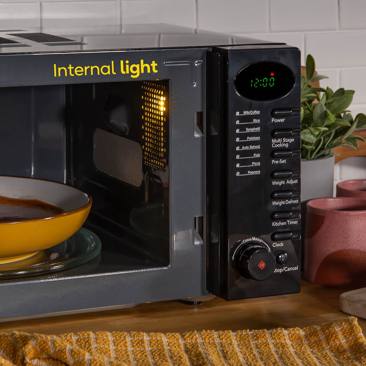 - Russell Hobbs| 17 Litre | 700 W | Black Digital Solo Microwave | 5 Power Levels -
