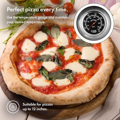 - VonHaus BBQ Pizza Oven Outdoor – Pizza Stone Included, for Charcoal & Gas Barbecue Grills –