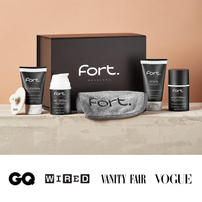 - Fort Skincare | Activated Charcoal Cleanser for Men | 50ml | Improves Skin | Removes Dirt | Controls Oil -