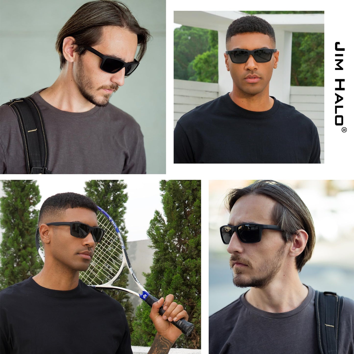 - Jim Halo Polarised Sports Sunglasses | Running Cycling Fishing Driving Golf | Tr 90 Unbreakable Frame -