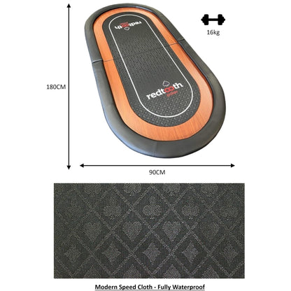 - Redtooth Poker 8 Seat Speed Cloth Poker Table Top | Fold and Carry Case -