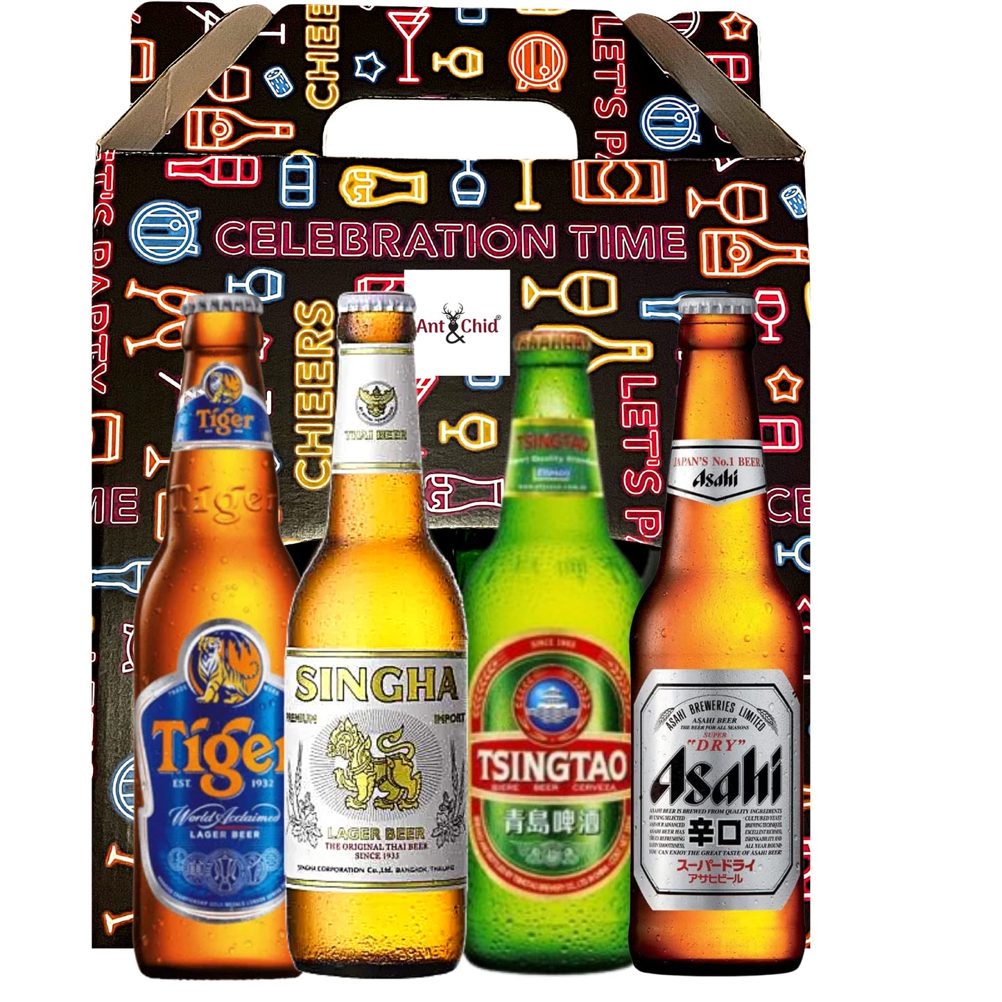 - Lagers Of the World Beer Gifts for Men | A Case of 4 Premium bottled beers -
