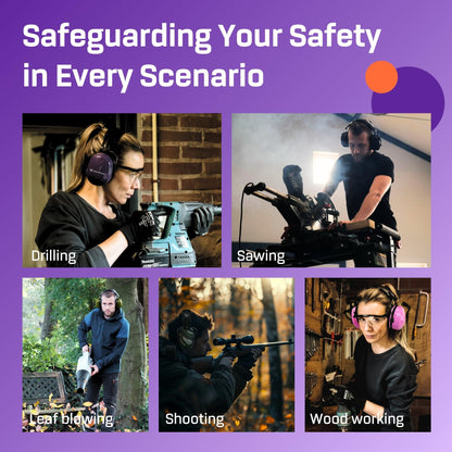 - Vanderfields Ear Defenders Adults, 33dB Certified UKCA, Protection Noise Cancelling Headphones -