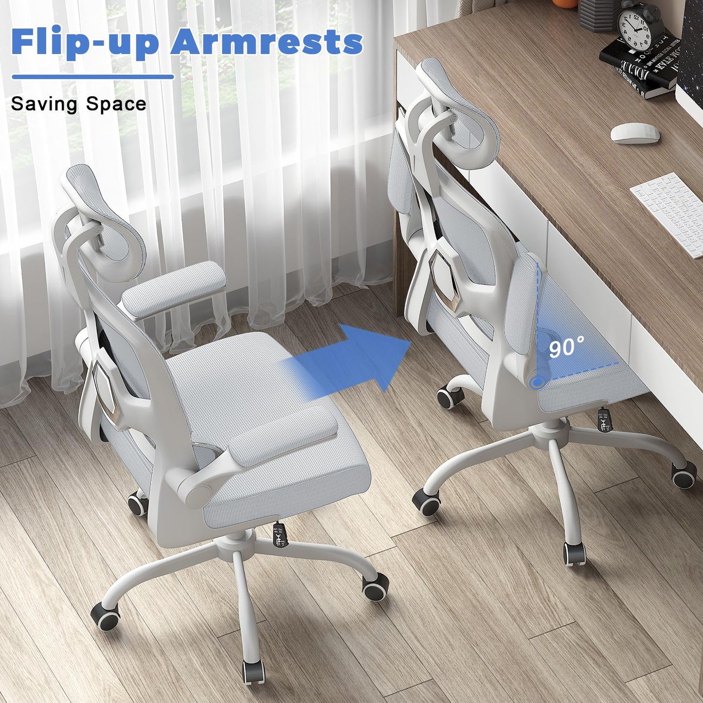 - naspaluro Office Chair | Ergonomic Office Chair with Lumbar Support | High Back -