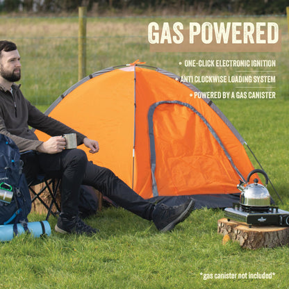 - Milestone Camping 18959 Stainless Steel Portable Camping Stove | Gas Powered -