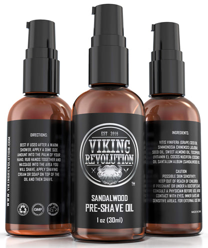 - Pre Shave Oil for Men | Best Pre Shaving Oil with Sandalwood for Safety Razor -