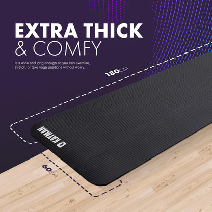 - KAYMAN Exercise Yoga Mat | Non Slip | 183 x 60 cm | Best Training & Workout Mat for Yoga -